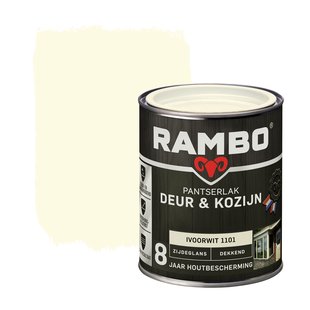 Rambo Pantserlak Deur En Kozijn Dekkend Zijdeglans 1101 Ivoorwit 0,75l