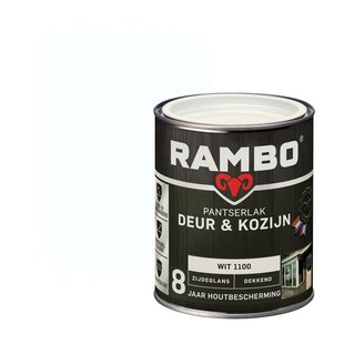 Rambo Pantserlak Deur En Kozijn Dekkend Zijdeglans 1100 Wit 0,75l
