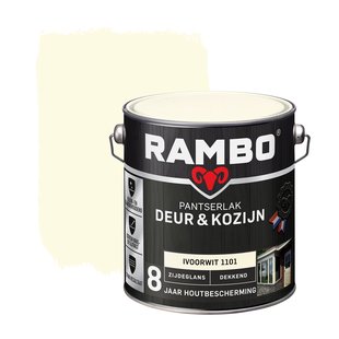 Rambo Pantserlak Deur En Kozijn Dekkend Zijdeglans 1101 Ivoorwit 2,5l