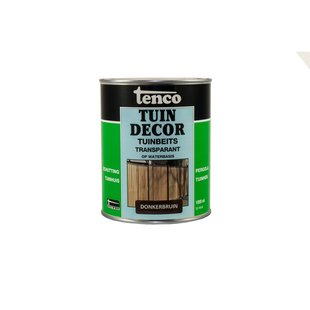 Tenco Tuindecor Tuinbeits Transparant Donkerbruin 1l