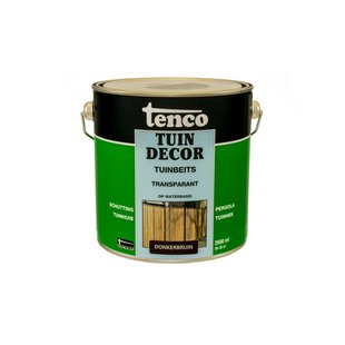 Tenco Tuindecor Tuinbeits Transparant Donkerbruin 2,5l