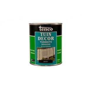 Tenco Tuindecor Buitenbeits Dekkend Zwart 1l