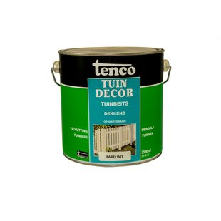 Tenco Tuindecor Tuinbeits Dekkend Parelwit 2,5l