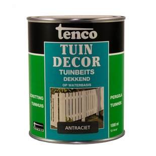 Tenco Tuindecor Tuinbeits Dekkend Antraciet 1l