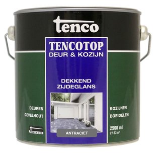 Tenco Tencotop Deur & Kozijn Beits Zijdeglans Antraciet 2,5l