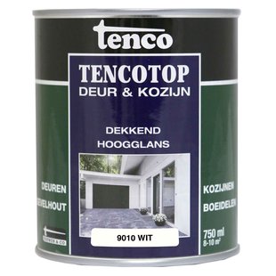 Tenco Houtbeschermingsbeits Hoogglans Wit 9010 0,75l