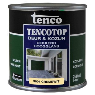 Tenco Tencotop Deur & Kozijn Beits Hoogglans Crèmewit 9001 0,25l