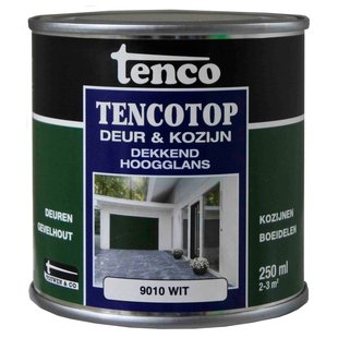 Tenco Tencotop Deur & Kozijn Beits Hoogglans Wit 9010 0,25l
