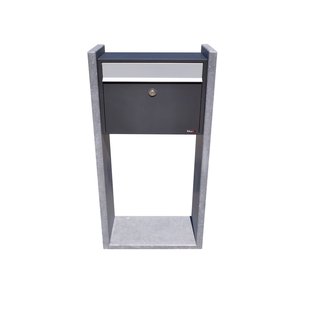 Brievenbus Gent - Belgische Blauwe Hardsteen - Antraciet - 45x100x18cm