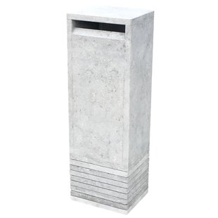 Staande Brievenbus Big Boss - Natuursteen - Lichtgrijs - 34x100x24cm