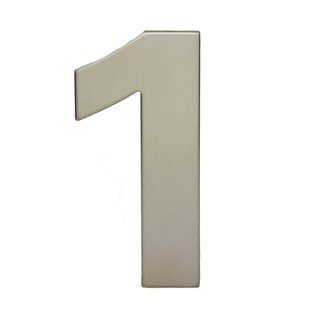 Avenue Zelfklevend Cijfer - 1 - Roestvast Staal - Hoogte 15cm
