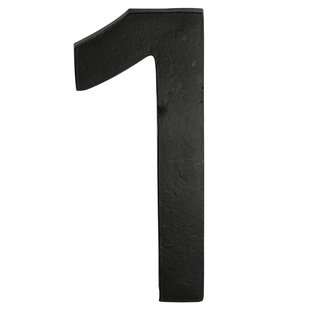 Avenue Zelfklevend Cijfer - 1 - Zwart - Hoogte 15cm