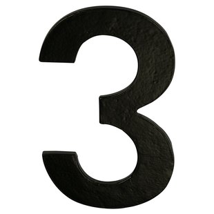 Avenue Zelfklevend Cijfer - 3 - Zwart - Hoogte 15cm