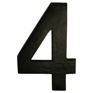 Avenue Zelfklevend Cijfer - 4 - Zwart - Hoogte 15cm