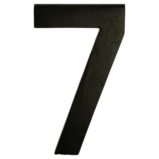 Avenue Zelfklevend Cijfer - 7 - Staal - Zwart - Hoogte 15cm