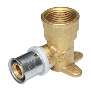 Sanivesk Meerlagen Pers Muurplaat Knie 16mmx1/2f