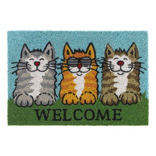 Deurmat Ruco Welcome Katten 40 X 60 Cm