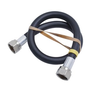 Sanivesk Rubberen Gasslang Zwart Wartel M24x60cm