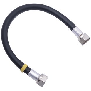 Sanivesk Rubberen Gasslang Zwart Wartel M24x40cm