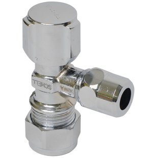 Schell Hoekstopkraan 15mm X 10mm Chroom