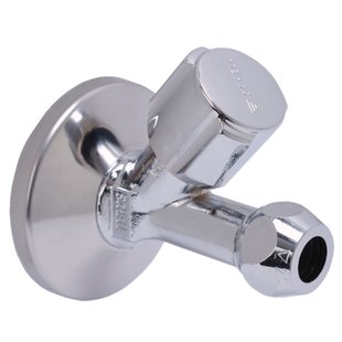 Schell Hoekstopkraan Recht Met Rozet 1/2 Buitendraad X 10mm Chroom