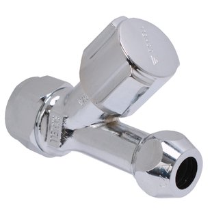 Schell Stopkraan Recht Knel 15mm X 10mm Chroom