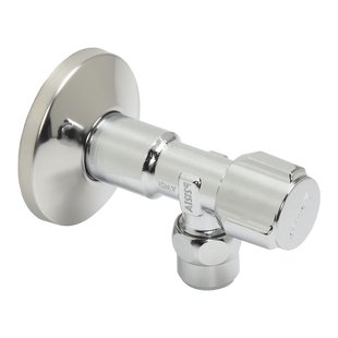 Schell Hoekstopkraan Met Zelfdichtende Schroefdraad En Rozet 1/2 Buitendraad X 10mm Chroom