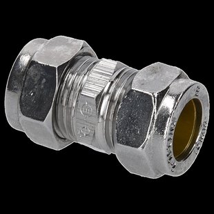 Sanivesk Knel Recht Chroom 12x12mm