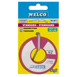 Welco Tinsoldeer Standaard Zonder Lood 2mm 200gr