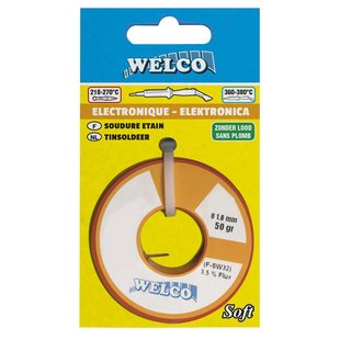 Welco Tinsoldeer Zonder Lood 1mm 100gr