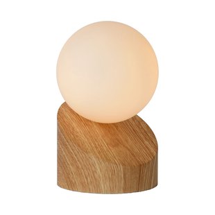 Lucide Tafellamp Len Licht Hout Ø10cm G9 33w