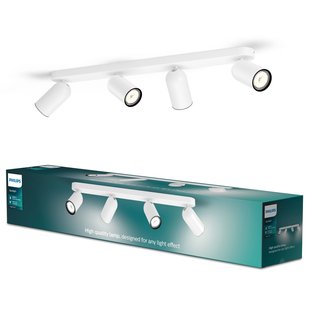 Philips Spot Pongee Wit 4xgu10