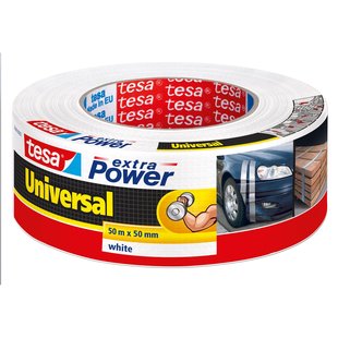 Tesa Duct Tape Extra Power - Wit - 50m X 50mm