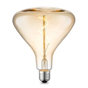 Home Sweet Home Ledfilamentlamp Flex Spiral - Amber - D14cm - Dimbaar - Warm Wit - E27 - 3w