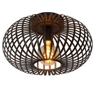 Lucide Plafondlamp Manuela - Zwart - 40cm - E27