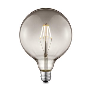 Home Sweet Home Ledfilamentlamp Globe Carbon A - Smoke - D12,5cm - Dimbaar - Warm Wit - E27 - 4w