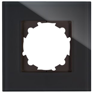 Kopp Afdekraam Athenis 1-voudig Glas Zwart