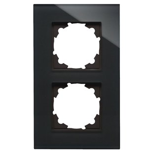 Kopp Afdekraam Athenis 2-voudig Glas Zwart