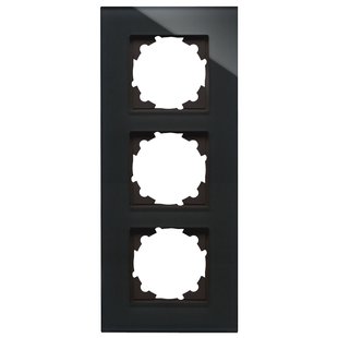 Kopp Afdekraam Athenis 3-voudig Glas Zwart