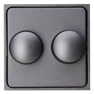 Kopp Duo-dimmerplaat Athenis Antraciet