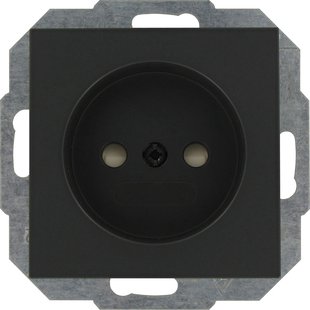 Kopp Inbouwstopcontact Athenis Ongeaard 1-polig Antraciet Ip20