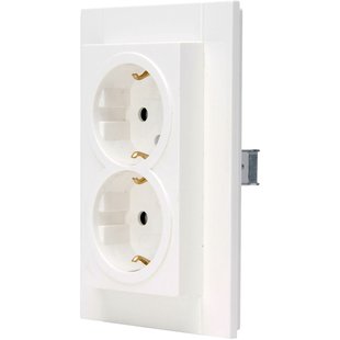 Kopp Inbouwstopcontact Athenis Met Aarde (randaarde) 2-polig Wit Ip20