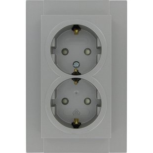 Kopp Inbouwstopcontact Athenis Met Aarde (randaarde) 2-polig Grijs Ip20