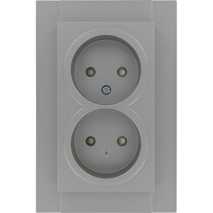 Kopp Inbouwstopcontact Athenis Ongeaard 2-polig Grijs Ip20