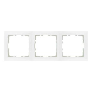 Berker Afdekraam S1 3-voudig Mat-wit