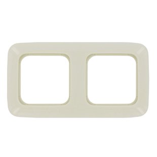 Busch & Jaeger Afdekraam Reflex Si 2-voudig Crème