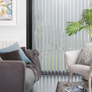 Madeco 4125 Verticale Lamellen Compleet Lichtdoorlatend Grijs 12,7 X 260 Cm + Rail 200 Cm