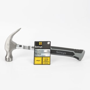 Sencys Klauwhamer Softgrip 230gr Grijs