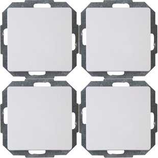 Kopp Inbouw Wisselschakelaar Paris Wit 4st