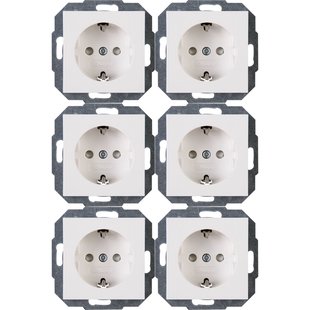 Kopp Inbouwstopcontact Athenis Met Aarde (randaarde) 1-polig Wit Ip20